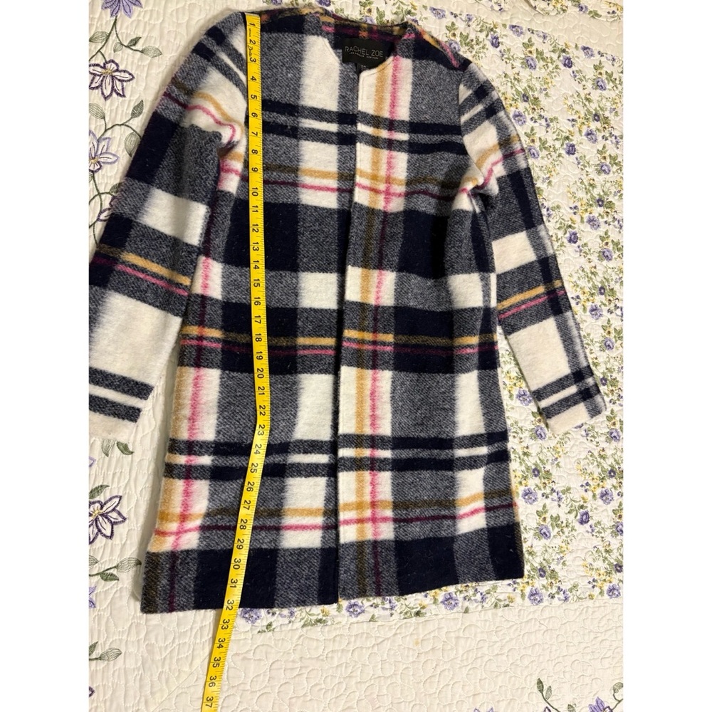 Rachel Zoe Plaid Utility Jacket - Black, White, Pink